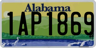 AL license plate 1AP1869