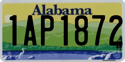 AL license plate 1AP1872