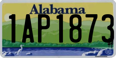 AL license plate 1AP1873