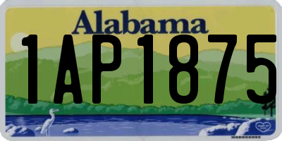 AL license plate 1AP1875