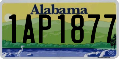 AL license plate 1AP1877