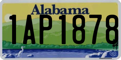 AL license plate 1AP1878