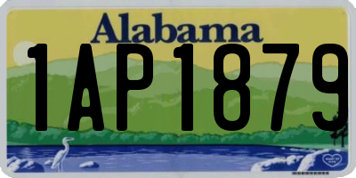 AL license plate 1AP1879