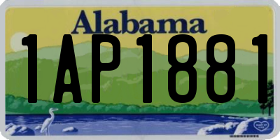 AL license plate 1AP1881