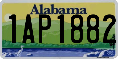 AL license plate 1AP1882