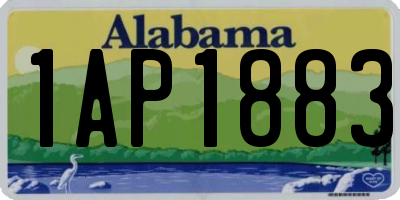 AL license plate 1AP1883