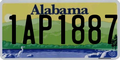 AL license plate 1AP1887