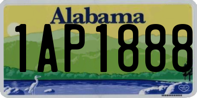 AL license plate 1AP1888