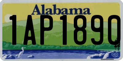 AL license plate 1AP1890