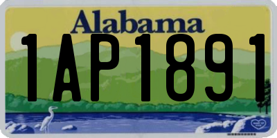 AL license plate 1AP1891
