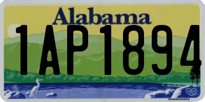 AL license plate 1AP1894