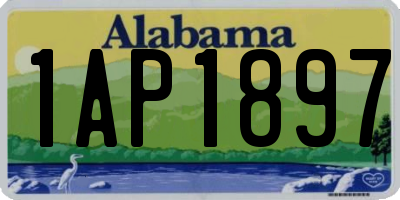 AL license plate 1AP1897