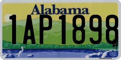 AL license plate 1AP1898