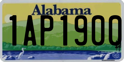 AL license plate 1AP1900