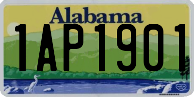 AL license plate 1AP1901