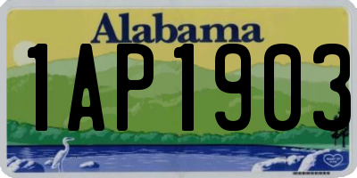 AL license plate 1AP1903