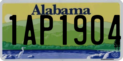 AL license plate 1AP1904