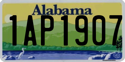 AL license plate 1AP1907