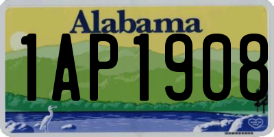 AL license plate 1AP1908