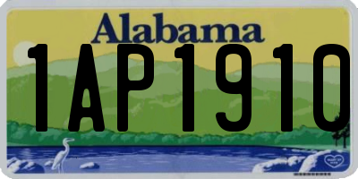 AL license plate 1AP1910