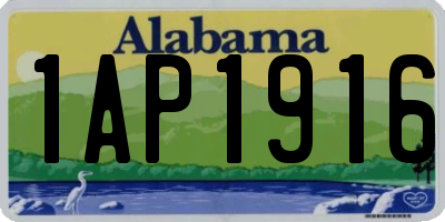 AL license plate 1AP1916