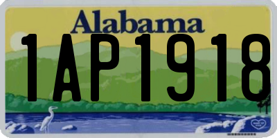 AL license plate 1AP1918