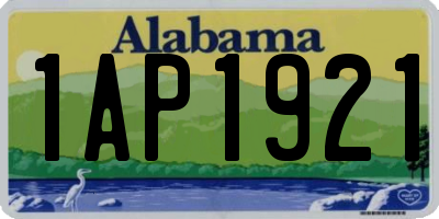AL license plate 1AP1921