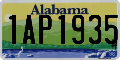 AL license plate 1AP1935