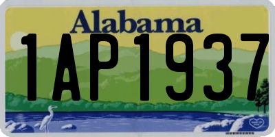 AL license plate 1AP1937