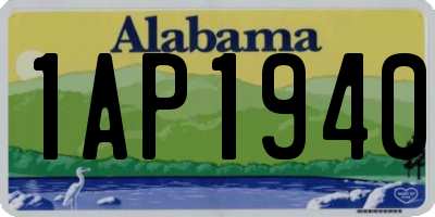 AL license plate 1AP1940