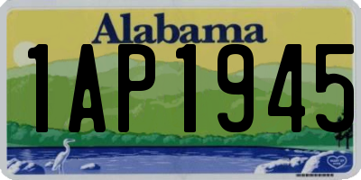 AL license plate 1AP1945