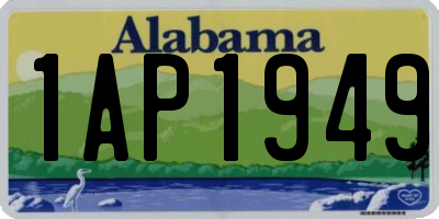AL license plate 1AP1949