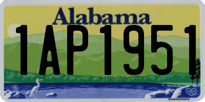 AL license plate 1AP1951