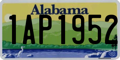 AL license plate 1AP1952