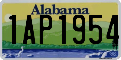 AL license plate 1AP1954