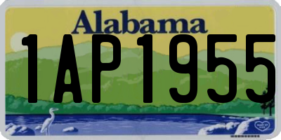 AL license plate 1AP1955