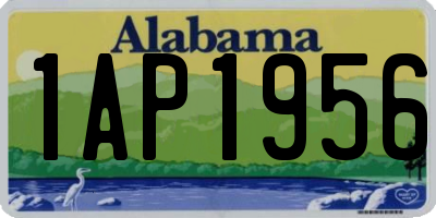 AL license plate 1AP1956