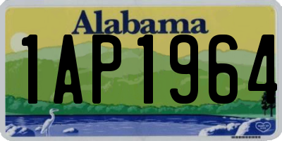 AL license plate 1AP1964