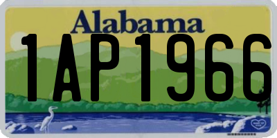 AL license plate 1AP1966