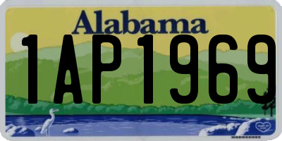 AL license plate 1AP1969
