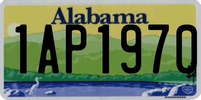 AL license plate 1AP1970