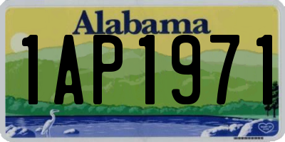 AL license plate 1AP1971