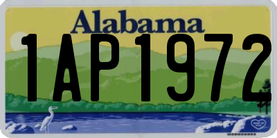 AL license plate 1AP1972