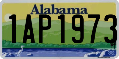 AL license plate 1AP1973