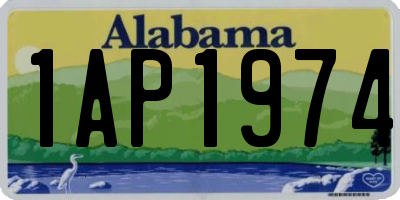 AL license plate 1AP1974