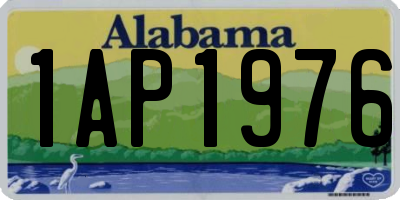 AL license plate 1AP1976
