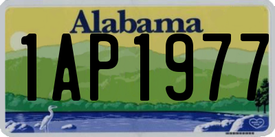 AL license plate 1AP1977
