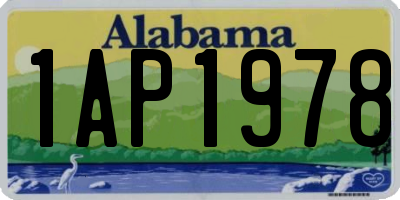 AL license plate 1AP1978