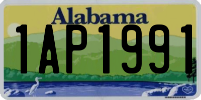 AL license plate 1AP1991