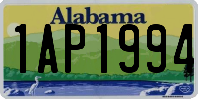 AL license plate 1AP1994